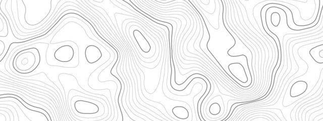 Abstract wavy topographic map. Abstract wavy and curved lines background. Abstract geometric topographic contour map background.