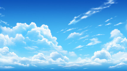 beautiful clear blue sky background with clouds