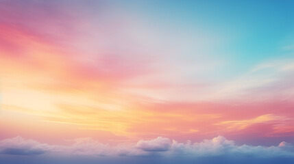 Fototapeta premium defocused sunset sky natural background