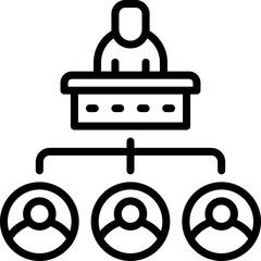 workshop icon. vector line icon for your website, mobile, presentation, and logo design.