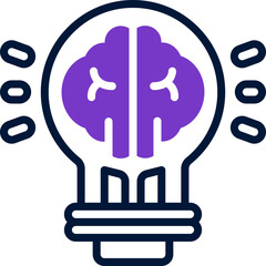 idea icon. vector dual tone icon for your website, mobile, presentation, and logo design.