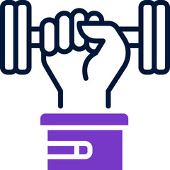 exercise icon. vector dual tone icon for your website, mobile, presentation, and logo design.