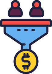 conversation rate icon. vector dual tone icon for your website, mobile, presentation, and logo design.