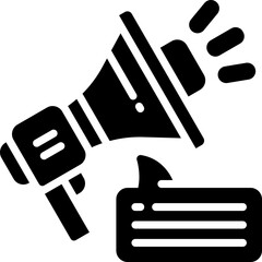 marketing icon. vector glyph icon for your website, mobile, presentation, and logo design.