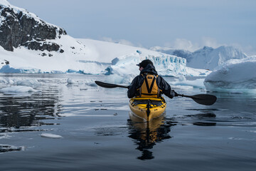 kayaking in the Antarctic Peninsula