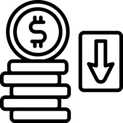 lost icon. vector line icon for your website, mobile, presentation, and logo design.