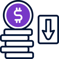 lost icon. vector dual tone icon for your website, mobile, presentation, and logo design.