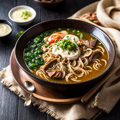 Ramen noodles asian soup