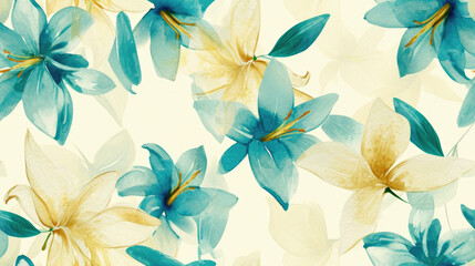 Obraz premium Classic Handdrawna and Hand Painted Retro Vintage Style Fine Art canvas for wallpaper and background with Colorful Peacocks, birds, Flowers and plants, Nature-inspired and floral botanical, ornamental