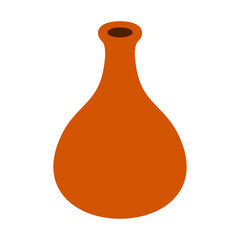 Vector ceramic vase hand drawn illustration 