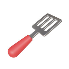 Red Spatula Model in 3D Presentation With Modern Design. Red Spatula With High-Quality Material in 3D.
3d illustration, 3d element, 3d rendering. 3d visualization isolated on a transparent background