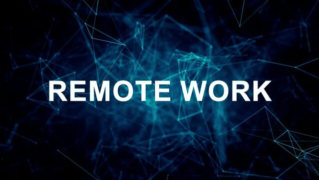 Animated futuristic texts about Language Interpretation Services Online, translation and remote work services