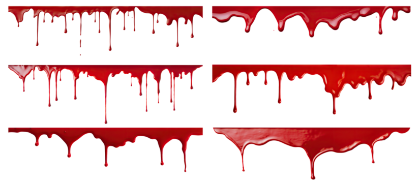 Blood dripping set cut out