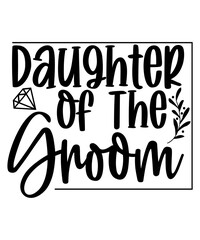 Wedding Svg Bundle, Wedding Monogram Svg, Bride and Groom Svg, Save the Date Svg File for Cricut, Instant Download