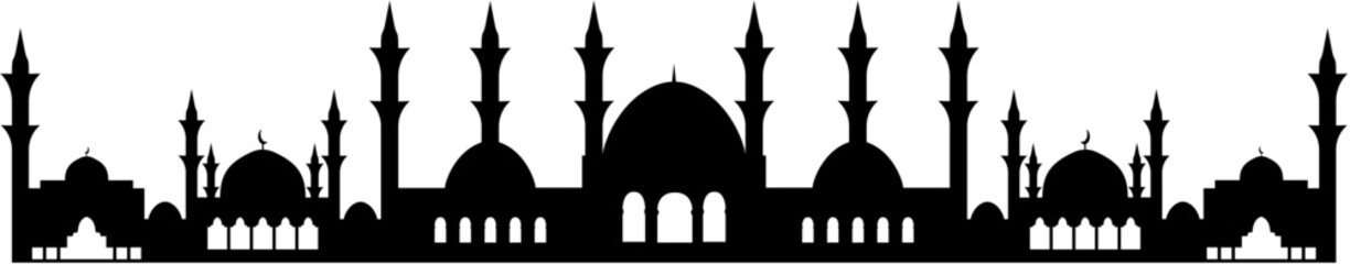 Mosque icon. Flat illustration of mosque vector icon for web design
