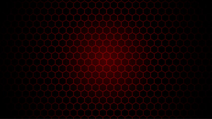 Abstract geometry dark red hipster fashion hexagon pattern. Red honeycomb background with dark edges