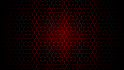 Abstract geometry dark red hipster fashion hexagon pattern. Red honeycomb background with dark edges