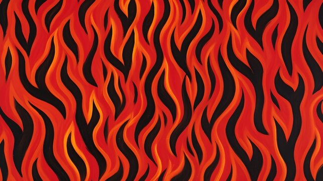 Cartoon flames Abstract Texture background wallpaper - Generative AI	