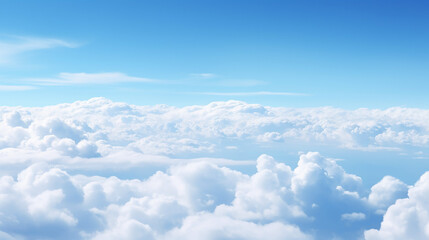 Fototapeta na wymiar an aerial background view from of clear blue skies