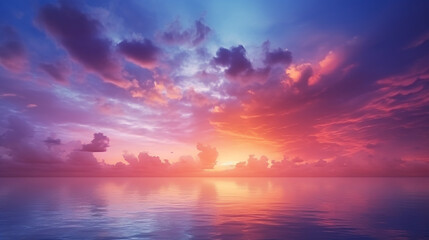 Naklejka na ściany i meble background of colorful sky concept dramatic sunset