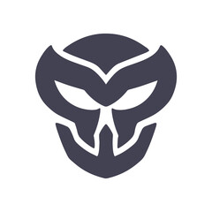 Logo robot vector illustartion. Esport logo design. Rpg game icon.