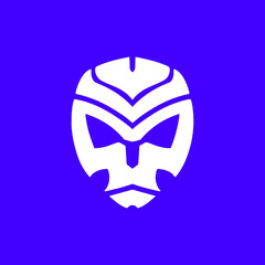 Logo robot vector illustartion. Esport logo design. Tech logo design.