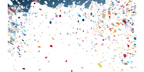 colorful confetti flying Artificial Intelligence Generative