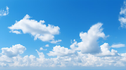 Naklejka na ściany i meble blue sky as a background on a clear day