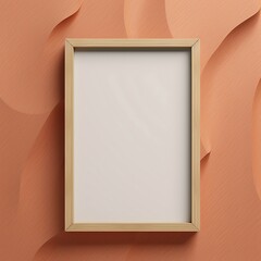 Fototapeta premium Mockup poster frame close up, 3d render