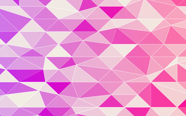 Purple mosaic vector shining triangular background. Creative geometric illustration in Origami style with gradient. A new texture for your design.
