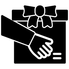 customer loyalty program. vector single icon with a solid style. suitable for any purpose. for example: website design, mobile app design, logo, etc.