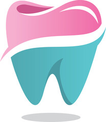 w dental logo , dentistry logo vector