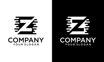 Obraz premium Creative Letter Z tech logo design inspiration.