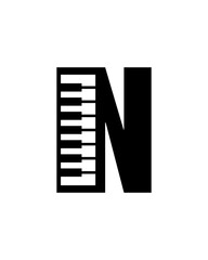 piano logo , music logo vector