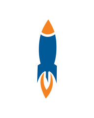 rocket logo , fly logo vector