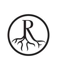 root logo , oak tree logo