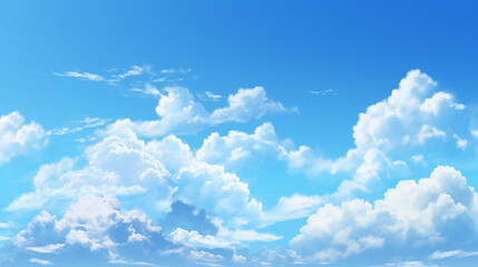 Naklejka na ściany i meble blue sky background with clouds