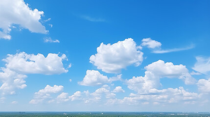 sky background with blue sky and white clouds during day