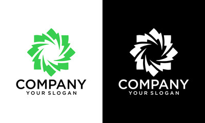 Creative Flash Electric Logo Bolt Energy Company