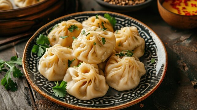 Chinese traditional food dumplings. Asian cuisine