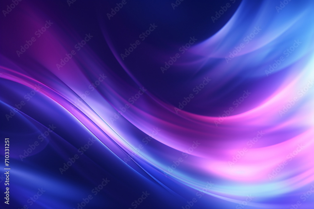 Canvas Prints blue and pink abstract background with waves, futuristic glowing background, generative ai