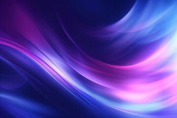 Obraz premium Blue and pink abstract background with waves, futuristic glowing background, Generative AI