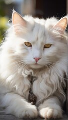 Obraz premium cat on the floor