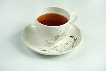 Cup of Tea - Black Tea - Green Tea on white background
