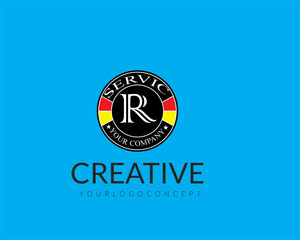 Initial Letter R Logo Design, R Letter Logo.