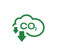 reducing CO2 emissions to stop climate change. green energy background	