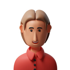 Man avatar 3d illustration