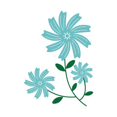 Easter Flower with Leaves