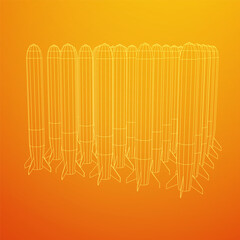 Ballistic Missile, Hypersonic Rocket, Bomb