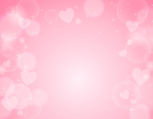 バレンタインに使える光彩フレーム素材　2